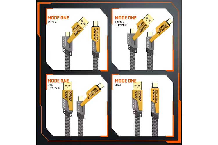 Mecha-style Data Cable