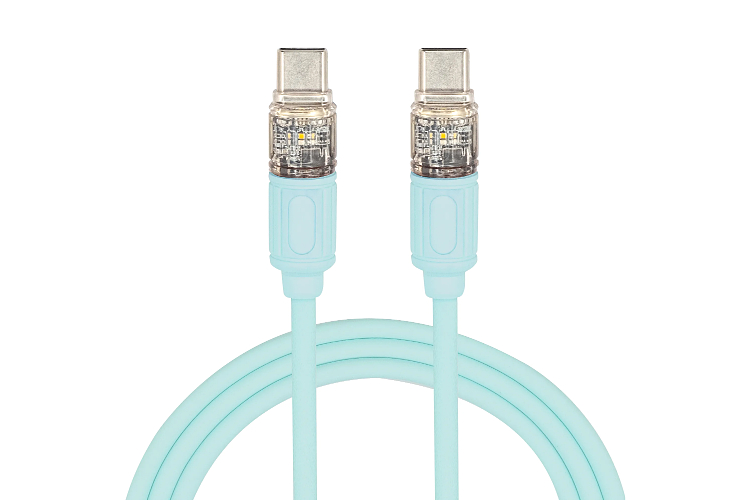 Macaron Color Glowing Braided Nylon Cable