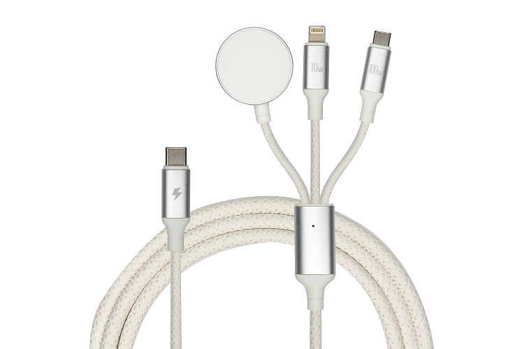 3-in-1 Type C Data Cable Convenient for Multiple Devices
