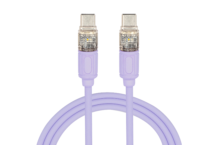 Macaron Color Glowing Braided Nylon Cable