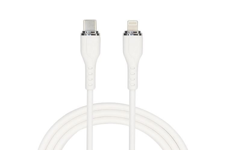 MFI Certified 1M Flat Silicone USB C to USB L Fast Charging Cable