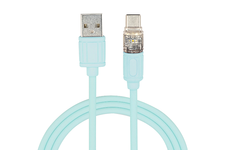 Macaron Color Glowing Braided Nylon Cable