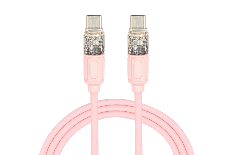 Macaron Color Glowing Braided Nylon Cable