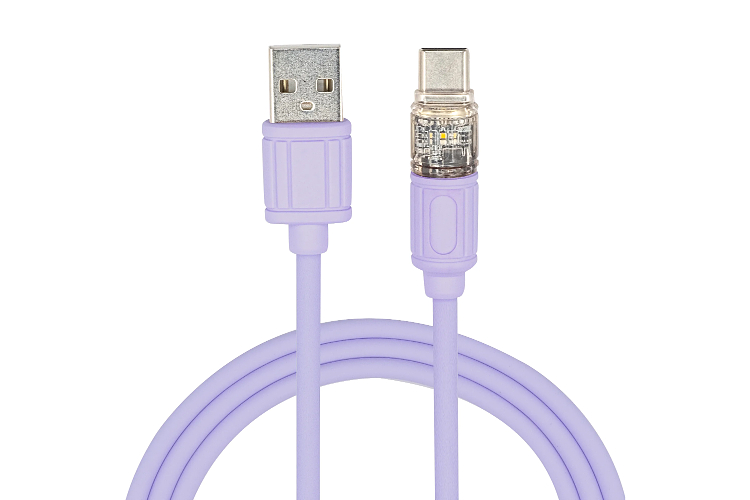 Macaron Color Glowing Braided Nylon Cable