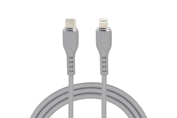 MFI Certified 1M Flat Silicone USB C to USB L Fast Charging Cable
